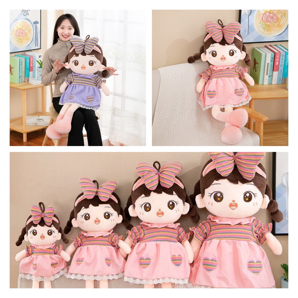 Boneka Aneh Dengan Pilihan Warna Pink Dan Ungu Bagus Untuk Décor Pembibitan Atau Playtime Fun