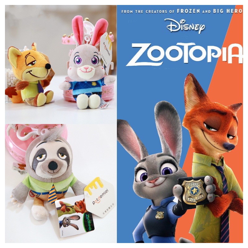 Mainan Mewah Zootopia Bunny And Fox Berkualitas Tinggi