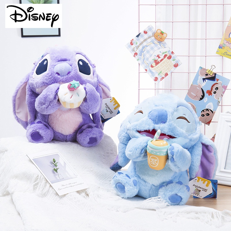 Mainan Plush Angel Stitch Disney Dengan Wangi Lilac Bulu Lembut Dan