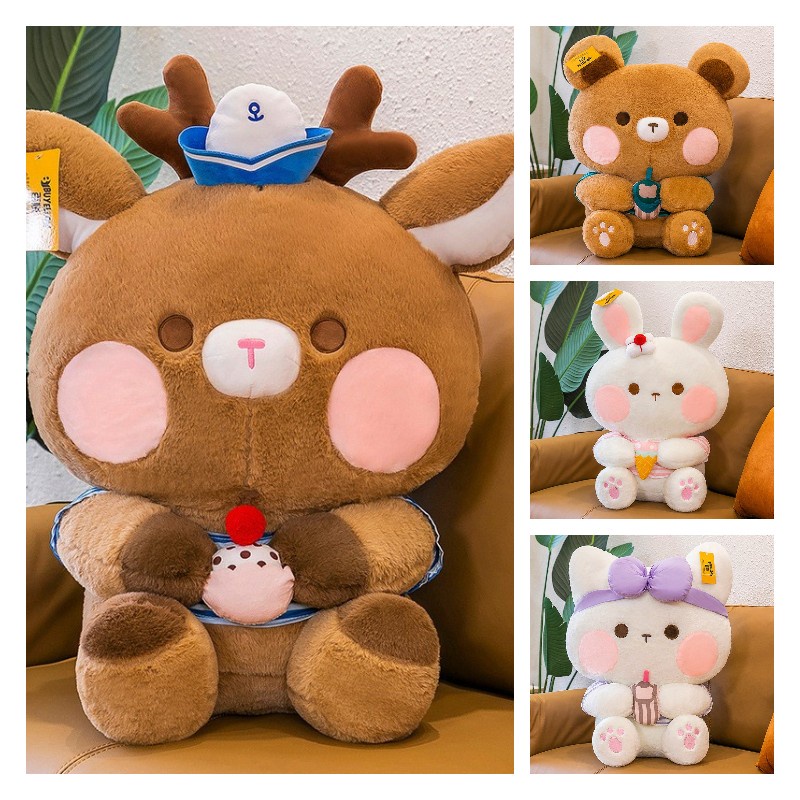 Mainan Plush Beruang Honey Kiss Lembut Dan Cuddly Untuk Hadiah Ulang Tahun Anak