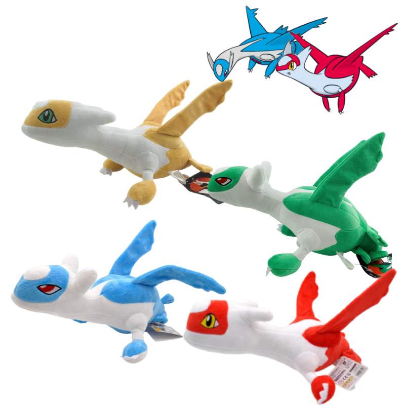 Boneka Binatang Latias Dan Latios Berwarna Halus Dan Vibrant Dengan Isian Katun Pp