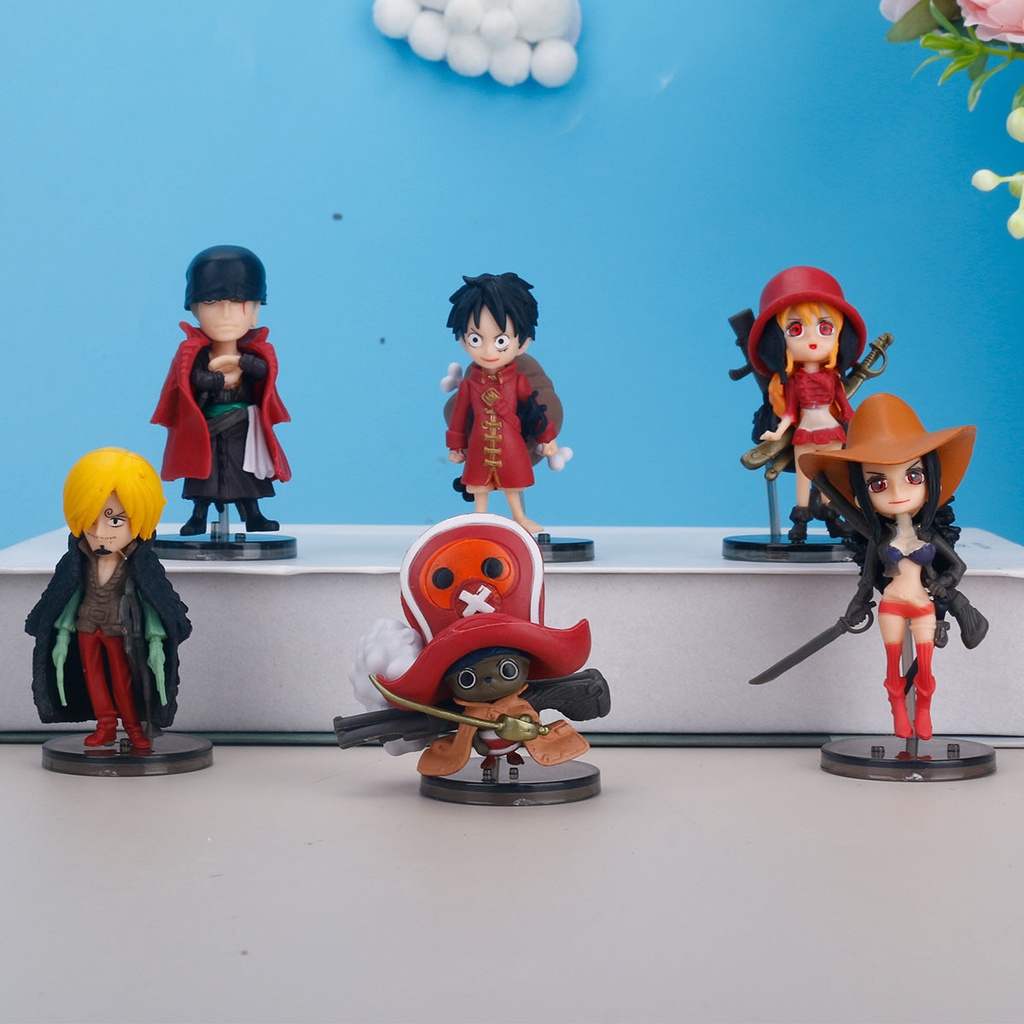 Figure Kostum Red Piece One Set Isi 9pcs Karakter Anime Untuk Fans