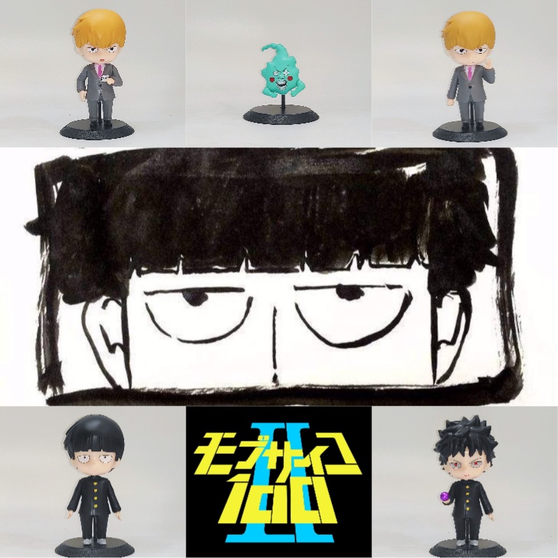 Koleksi Mainan Supernatural100% Set 5pcs Figur Plastik Shigeo Kageyama