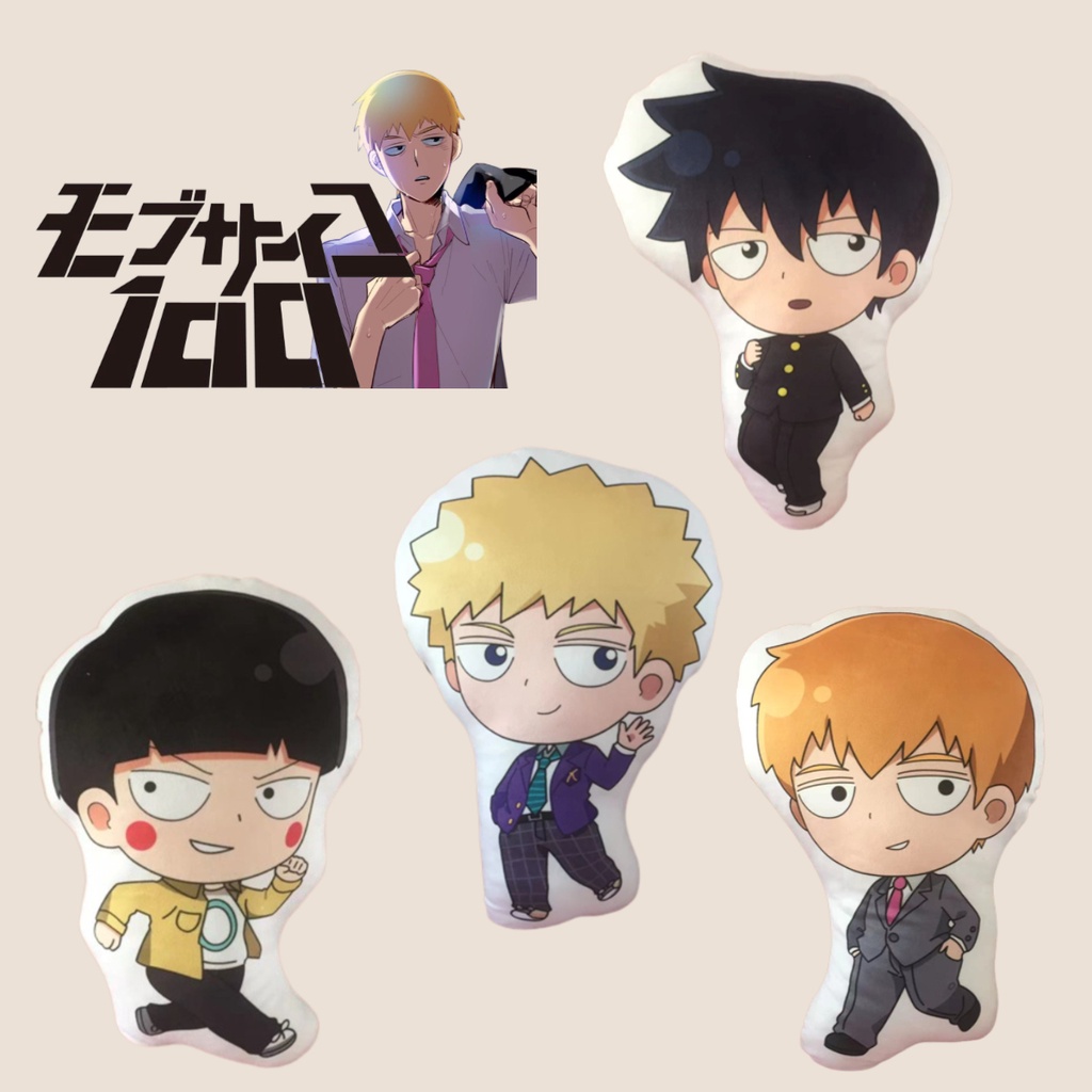 Mob Psycho 100's Shadow Leaders Reigen Dan Mob Plush Cushion