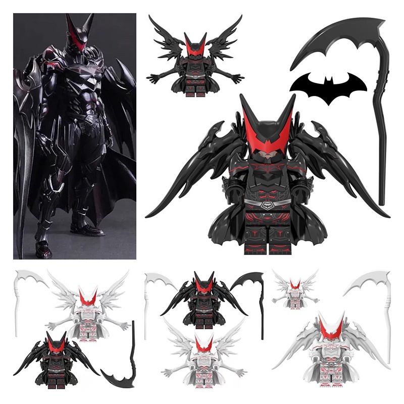 Mainan Bata Bangunan Hellbat Batman Tinggi 1,77in, Bahan Plastik Abs, Koleksi Remaja, Hias