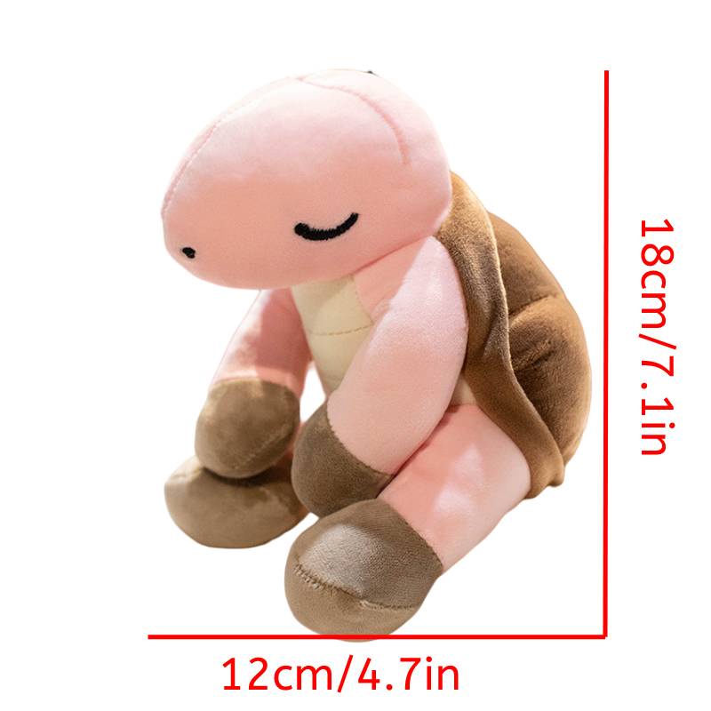 12 cm Kecil Yang Lucu Tidur Kura-Kura Mainan Mewah Boneka Boneka Kura-Kura Anak Menemani Hadiah