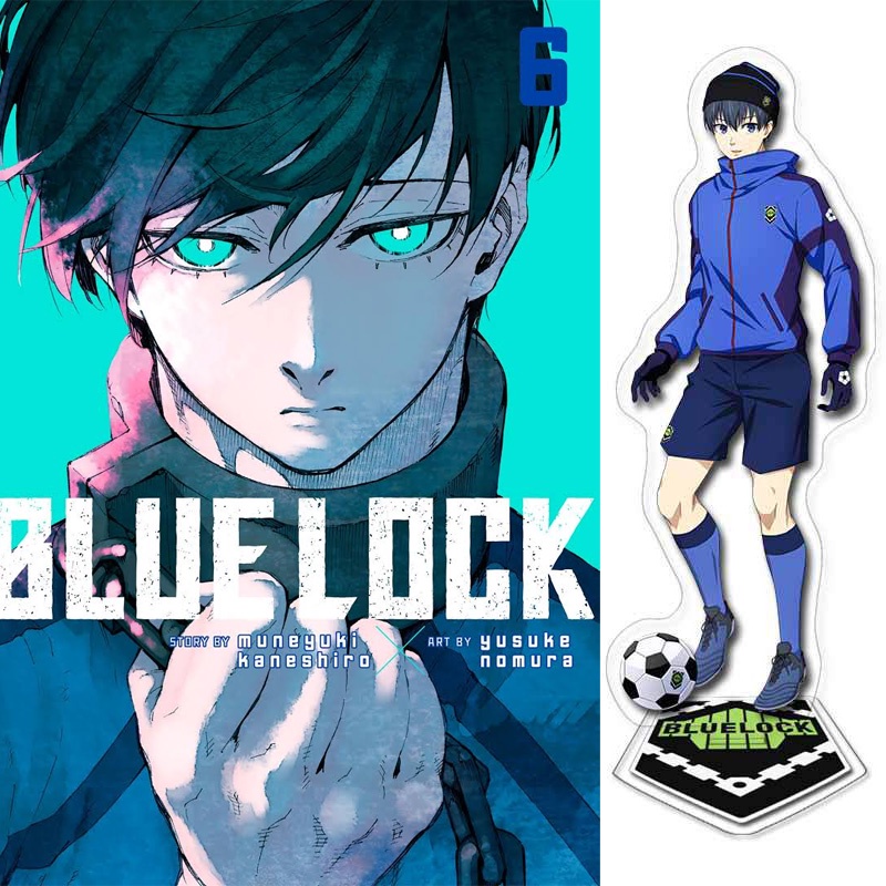 6pcs/5pcs Model Handmade Kunci Biru Isagi Yoichi Double-Layer Menebal Tanda Berdiri Komik Show Figure Dekorasi Rumah