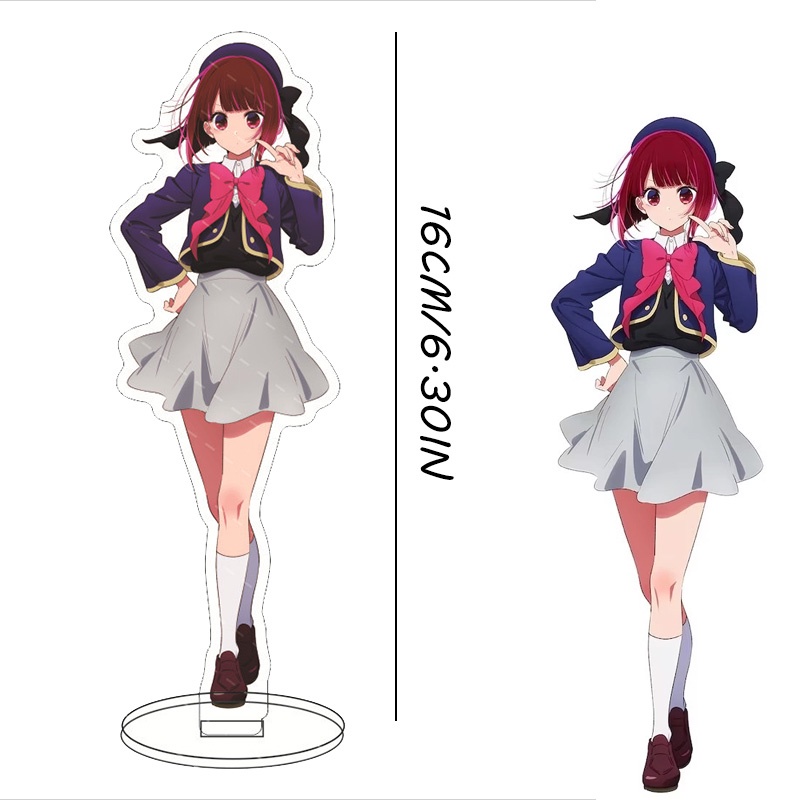 Oshi No Ko Double-Layer Acrylic Stand Sign Hoshino Ai Figure Fans Hadiah Hiasan