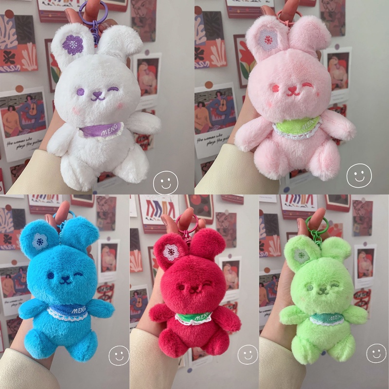 Liontin Gantungan Kunci Mewah Sakura Bunny Warna Warni Grosir