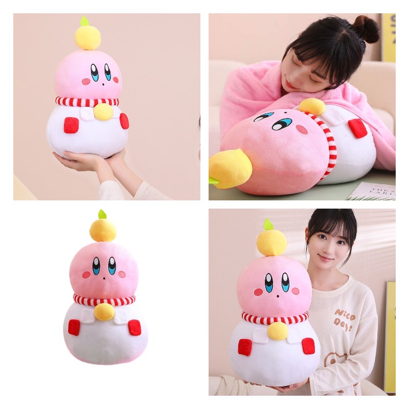 Mainan Boneka Snowman Kirby Lovely Dengan Bahan Nyaman Dan Lembut Sentuhan