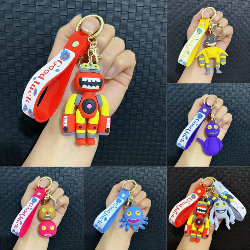 Gantungan Kunci Monster Pvc Lucu Dan Menyenangkan Untuk S Dan Keys