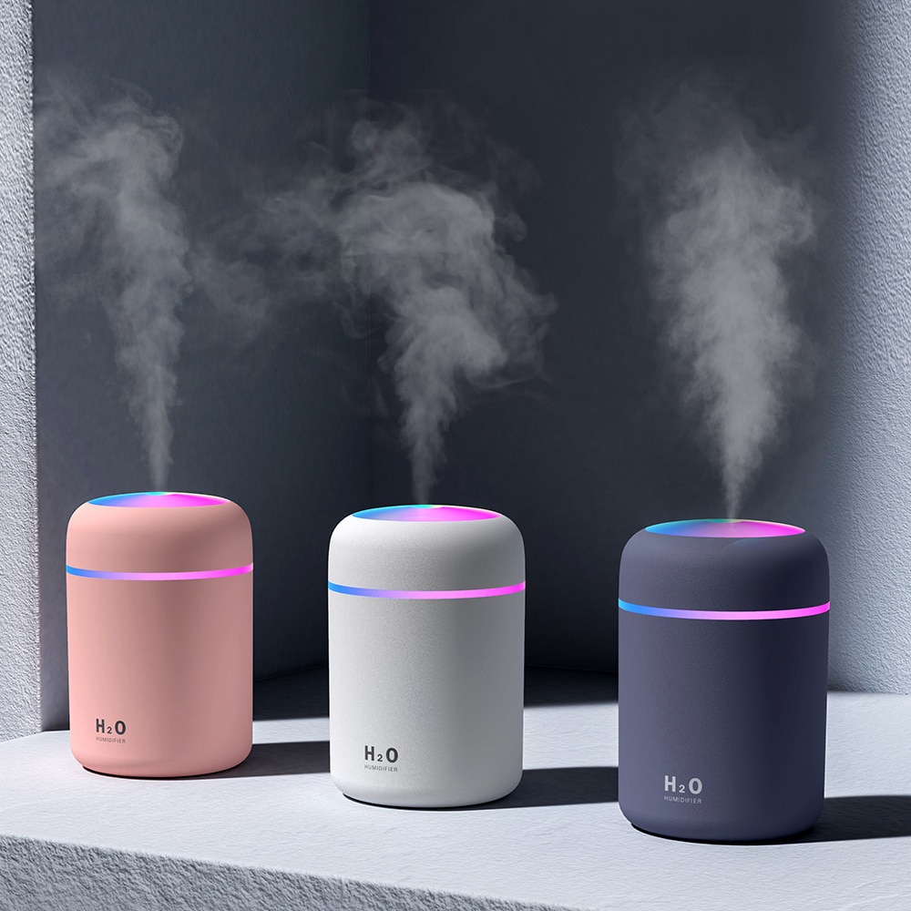 Lampu Warna-Warni Air Diffuser Humidifier Diffuser Essential Oil Ultrasonic Scent Sleep Spray Untuk Pengharum Ruangan Rumah Mobil Kantor