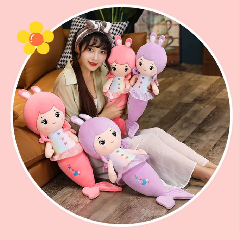 Boneka Mermaid Plush Cantik Penambahan Menawan Untuk Ruangan Apa Saja