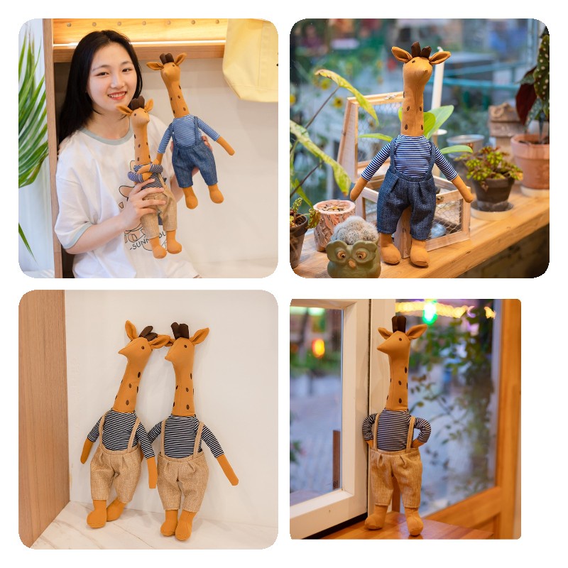 Boneka Jerapah Kualitas Premium Binatang Lembut Dan Cuddly