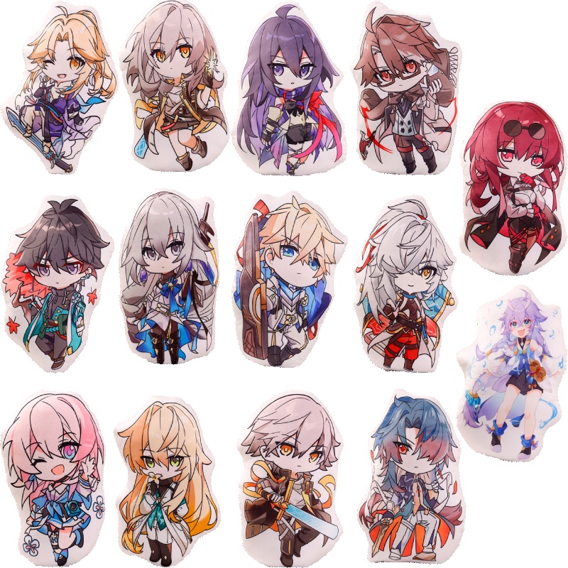 Honkai:star Plush Rail Dolls Throw Pillow Kafka Bronya Seele Stelle Mainan Hadiah