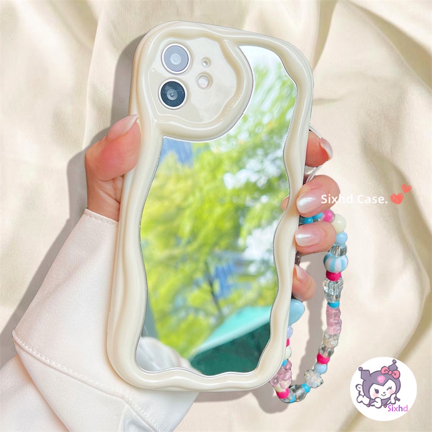 Redmi 12 12C 10C 10A 9C 9T Note 12 11 12s 11s 10s 9s 12Pro A2 A1 10 9A 9 Xiaomi 12 Lite 11 Lite Poco M3 X5 X3Pro NFC 9D Fashion Mirror Wave Edge Case Lembut Terang TPU Shockproof Cover