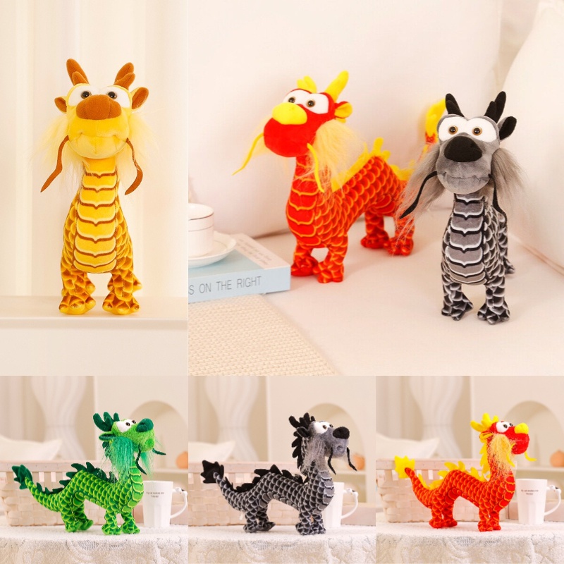 Exquisite Dragon Plushie Untuk Dekorasi Kamar Tidur Atau Ruang Tamu Anak-Anak, Tersedia Beberapa Warna