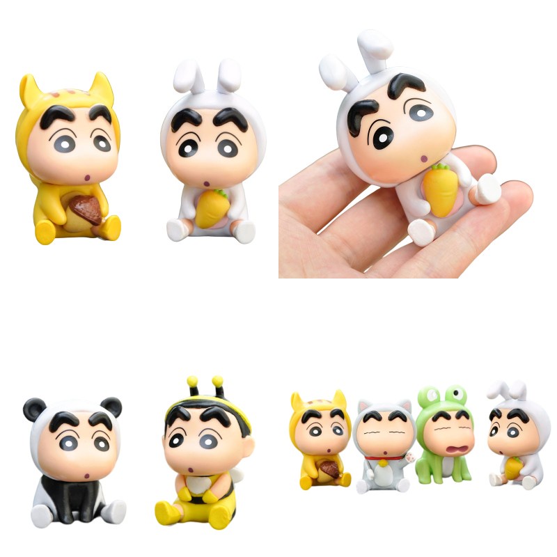 Patung Pvc Crayon Shin-chan Playful Dan Menggemaskan Untuk Fans Set Isi6