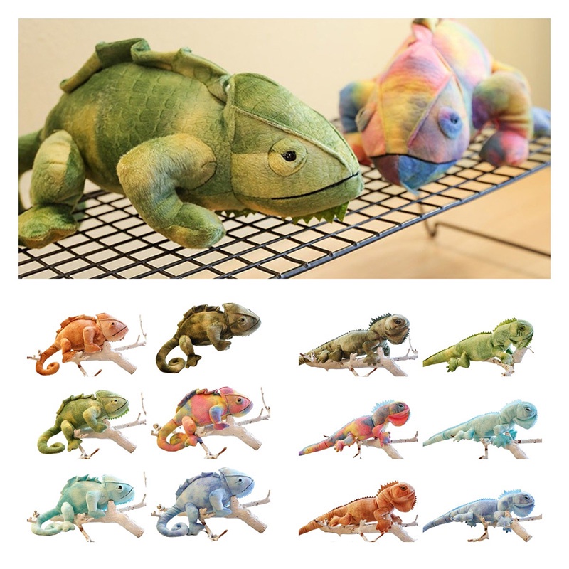 Boneka Cicak Eye-catching Animal Warna Warni Dan Lembut Cocok Untuk Dekorasi Kamar Anak Atau Sebagai Hadiah Unik