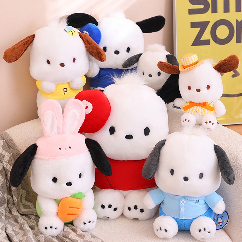 Sanrio Langka Pochacco Mainan Plush PP Isi Kapas Maksimal Untuk Kenyamanan