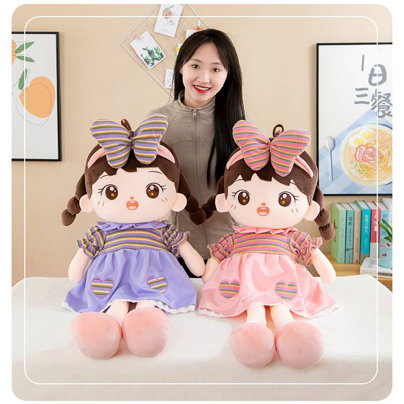 Boneka Aneh Dengan Pilihan Warna Pink Dan Ungu Bagus Untuk Décor Pembibitan Atau Playtime Fun