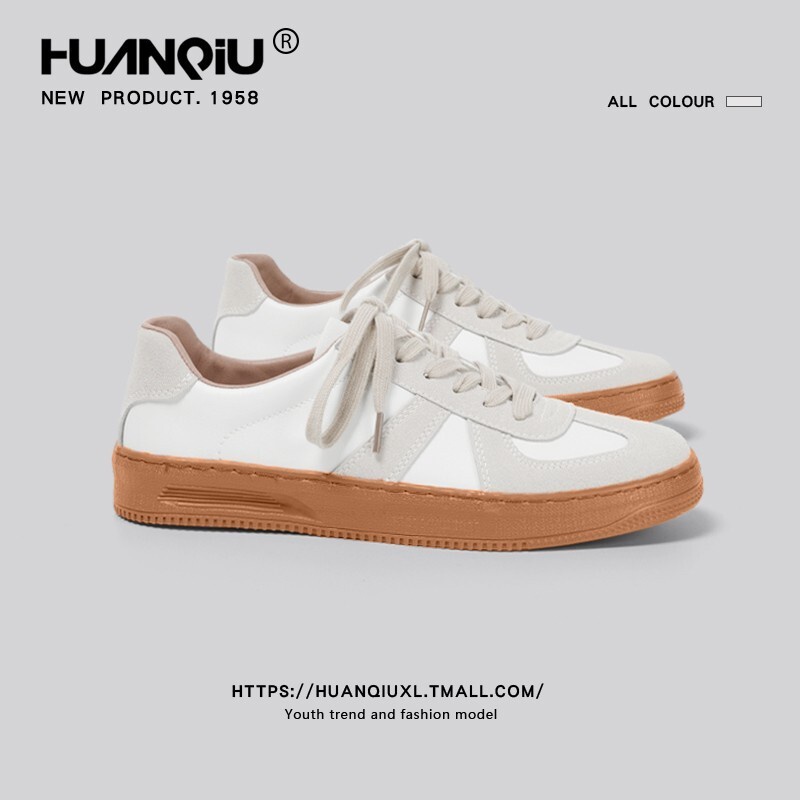 Sepatu sneakter wanita HUANQIU Global Sepatu Latihan Jerman Baru Sepatu Kanvas laki-laki Sepatu Spor
