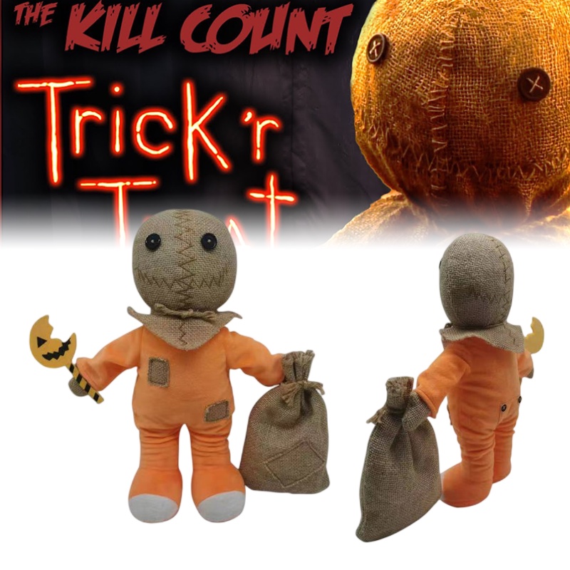 Tapak Trik Sam Mainan Mewah Halloween Boneka Labu Man Movie