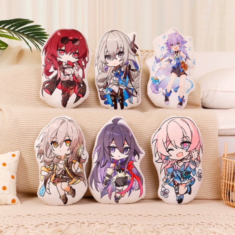 Honkai:star Plush Rail Dolls Throw Pillow Kafka Bronya Seele Stelle Mainan Hadiah