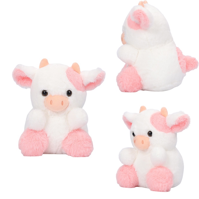 Belle Strawberry Cow Boneka Sapi Mewah Manis Dan Cuddly Pink