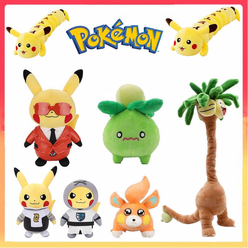 28 cm Pokemon Alolan Exeggutor Super Panjang Kartun Pikachu Mainan Mewah Boneka Bantal Cushion Hadiah Ulang Tahun Untuk Anak-Anak