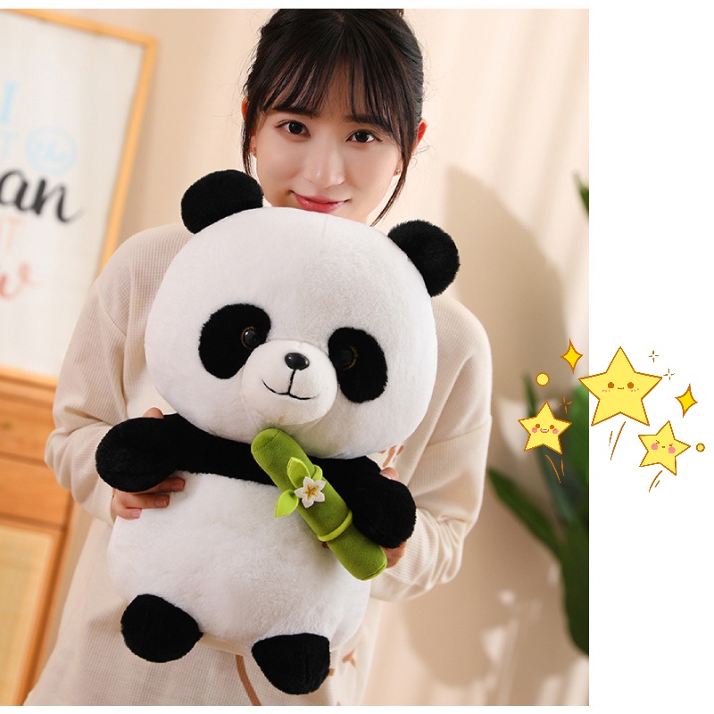 Mainan Soft Bear Panda Menawan Dengan Kemasan Dan 3pilihan Tinggi Badan