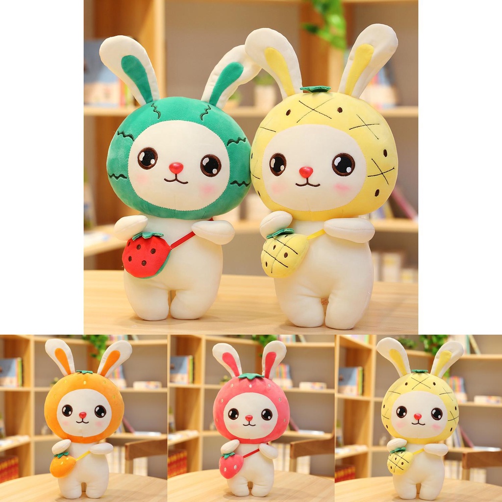 Mainan Plush Bantal Buah Kelinci Lucu Untuk Remaja