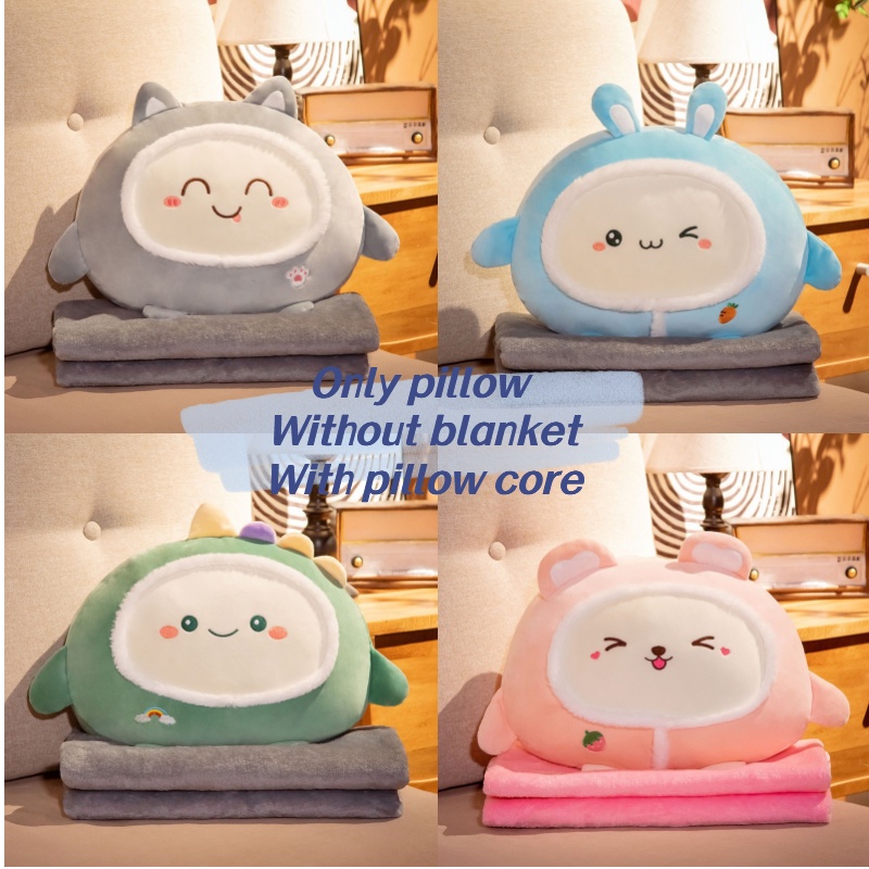 Bantal Plush Kartun Gaya Korea Untuk Tidur Siang Kantor Dan Pemakaian Mobil, Bantal Empuk Dan Nyaman Dengan Isian Katun 40x40x20cm