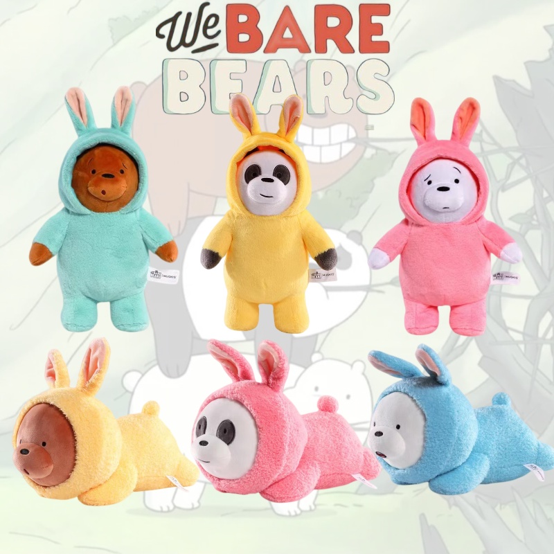 Cuddly Fuzzy and Naked Bear Boneka Binatang Menggemaskan Bunny Outfit