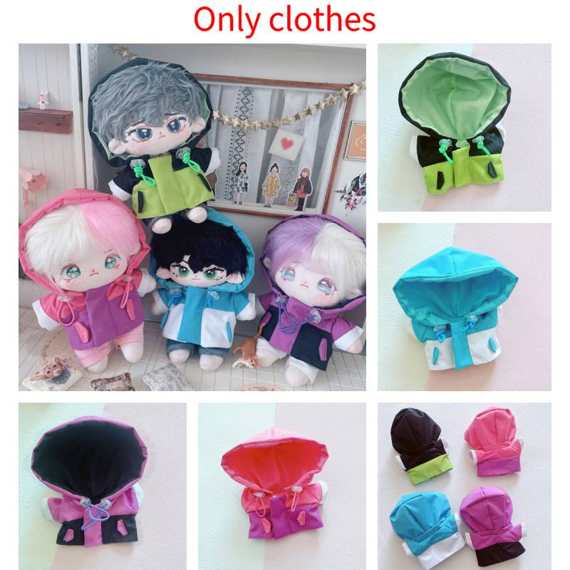 Boneka Plush Menggemaskan Dengan Jaket Windbreaker Warna-Warni Hadiah Yang Cocok Untuk Segala Acara