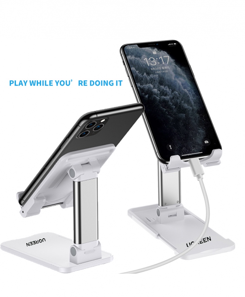 Ugreen Desktop Phone Stand Telescopic Foldable Tablet Adjustable Stand Dudukan Ponsel Paduan Aluminium