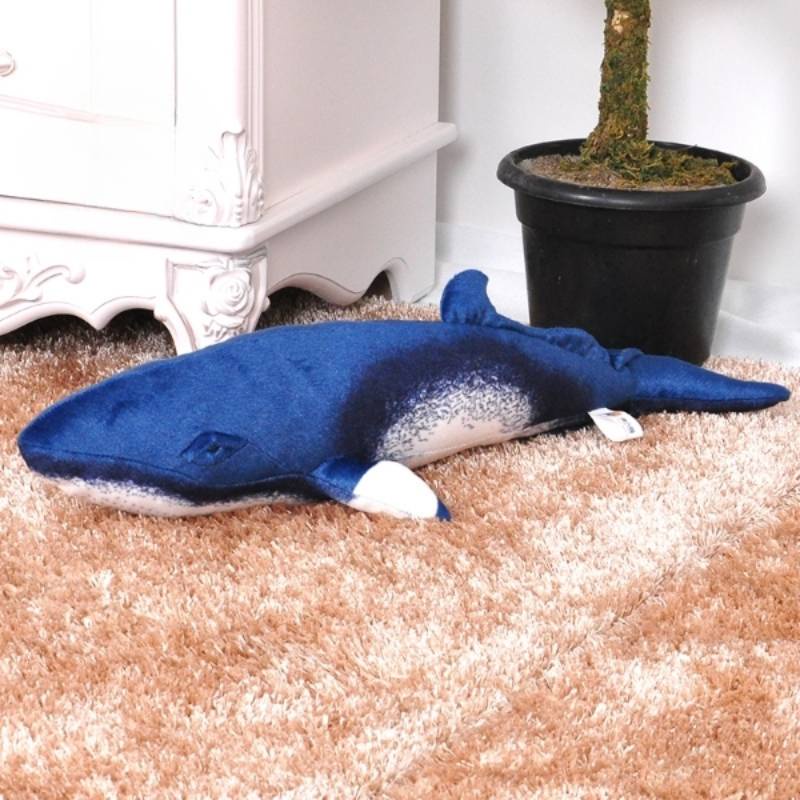 Ocean Plush Whale Series Nap Pillow Hadiah Kecil Blue Whale Plush Lumbar Bantal Anak