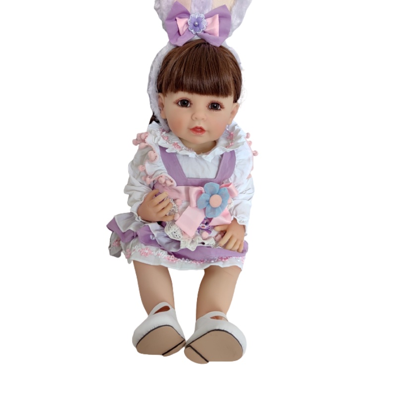 Baby Doll Full Body 55cm Lucu Dan Realistis Bahan Lembut Dan Lentur