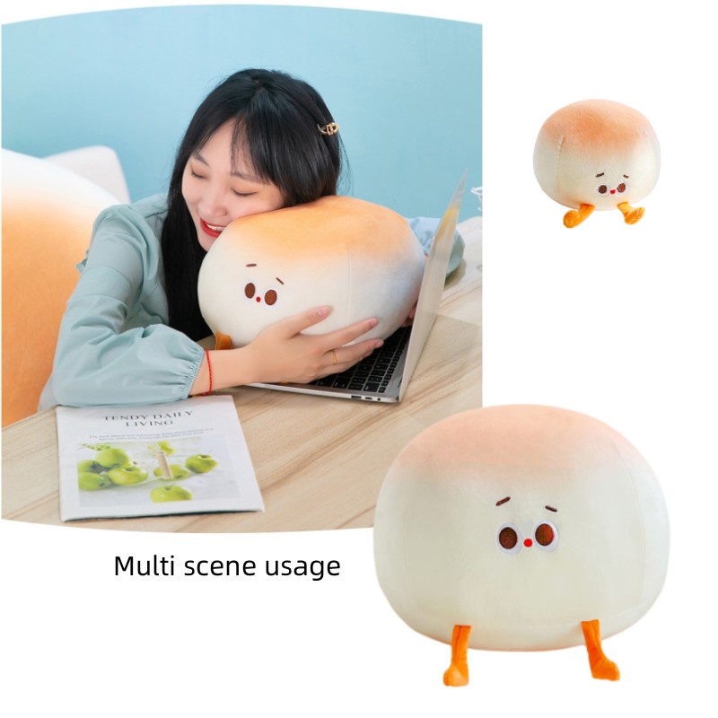 Menggemaskan Bantal Roti Kukus Kreatif Boneka Mainan Mewah Indah Dumpling Mainan Boneka Anak