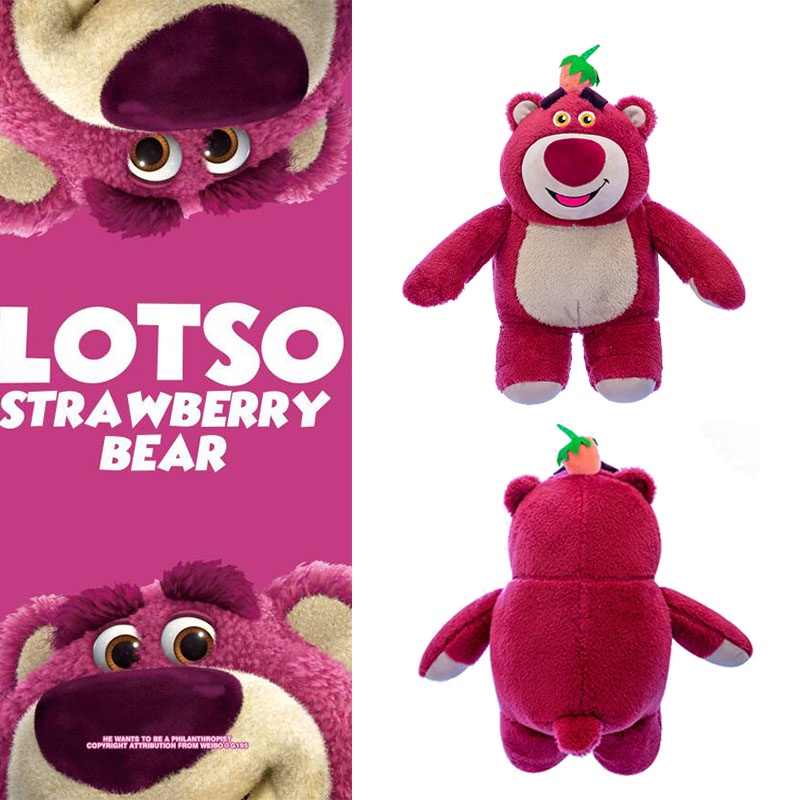 Bantal Mainan Plush Beruang Lucu Strawberry Untuk Hadiah Ulang Tahun Anak Dan Dekorasi Rumah/Kantor Bahan Katun Isi PP