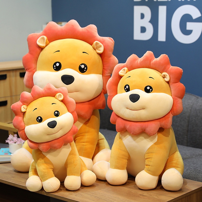 Huggable Soft and Simba Lion Plush, Bahan Velvet Stretch Empat Arah, Cocok Untuk Karakter Hewan) Lovers