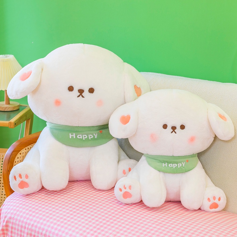 Adorable Arrival Puppy Scarf Putih Lembut Dan Cuddly Baru Dengan