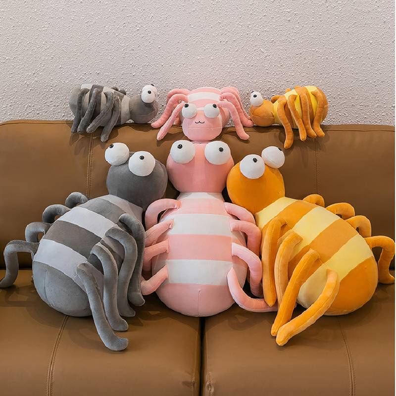 Plushie Spider Strip Lucu Dan Aneh Dengan Kaki Panjang Ideal Untuk Playtime Dan Naptime