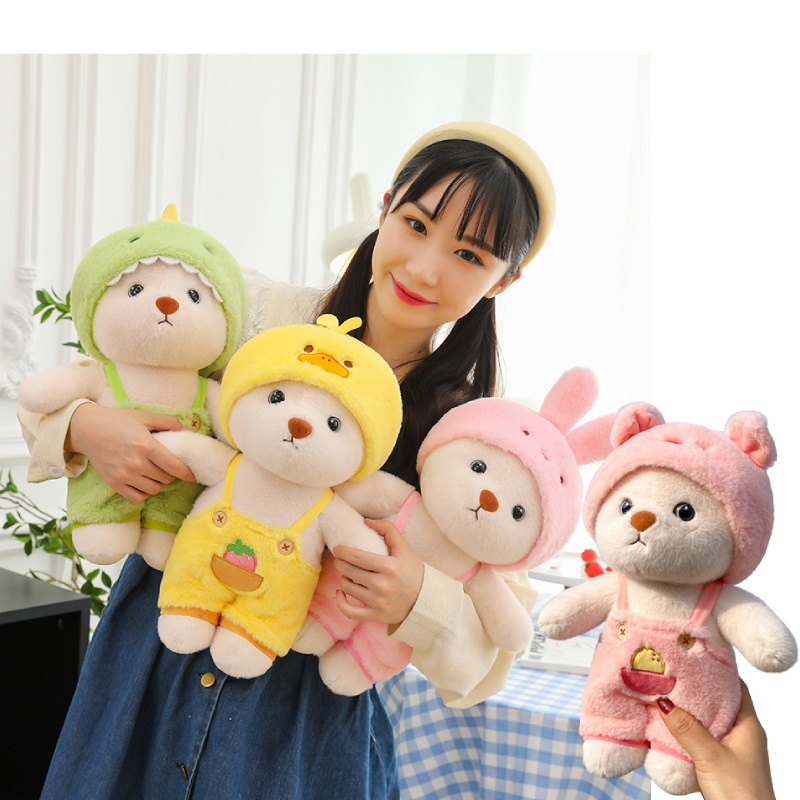 Mainan Plush Elena Bear Bentuk Hewan Lucu Berbagai Ukuran Dan Warna