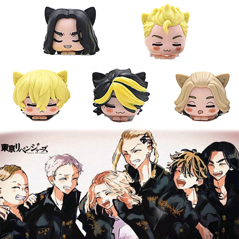 Set Angka Pvc Tokyo Avenger Cat-ear Kecil Untuk Kolektor