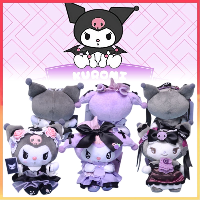 13cm Kurumi Hiasan Gantung Mewah Sanrio Tas Liontin Gantungan Kunci Kartun Plushie Hadiah