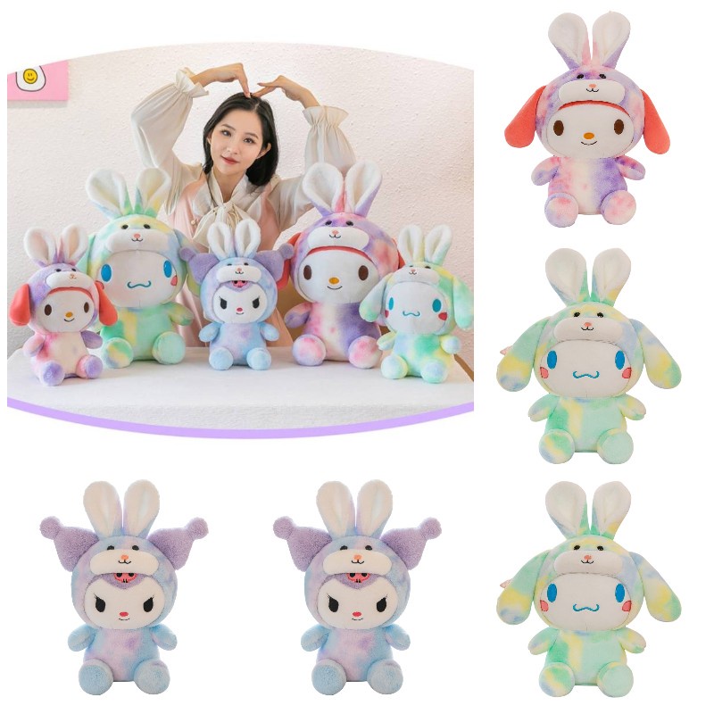 Melody Dan Boneka Imut Dan Kuromi Cinnamoroll Plush Warna Warni