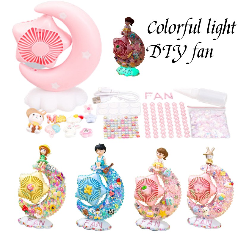 Mainan Belajar Dini- Candy Mini Fan Diy Craft Kit Untuk Anak