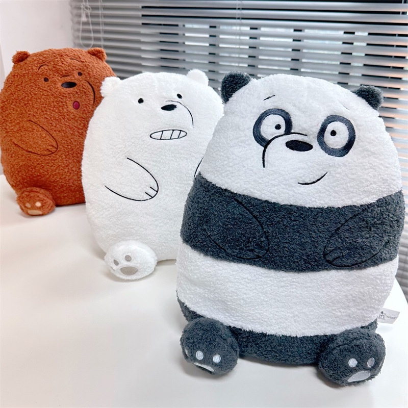 Bare Bears We plush stuffed toys Karakter anime Boneka Hias Bantal Hadiah