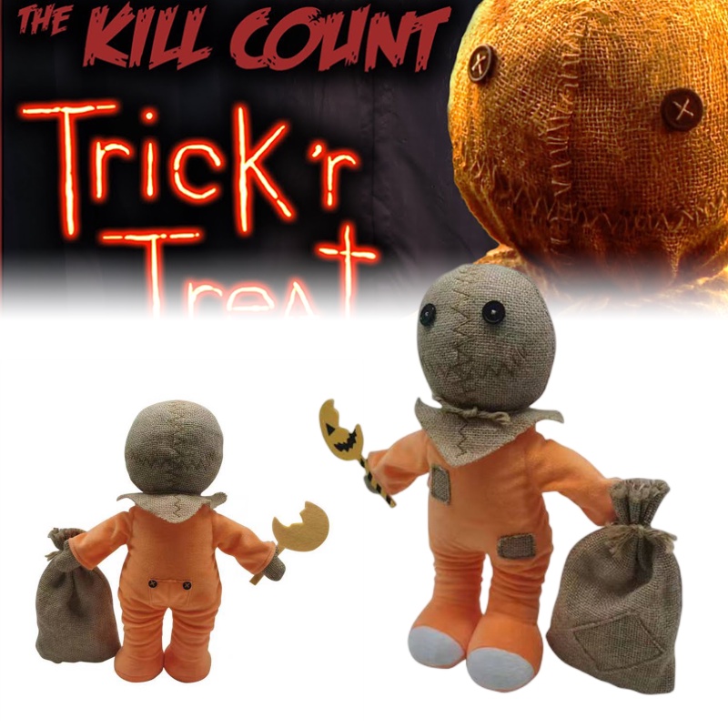 Tapak Trik Sam Mainan Mewah Halloween Boneka Labu Man Movie